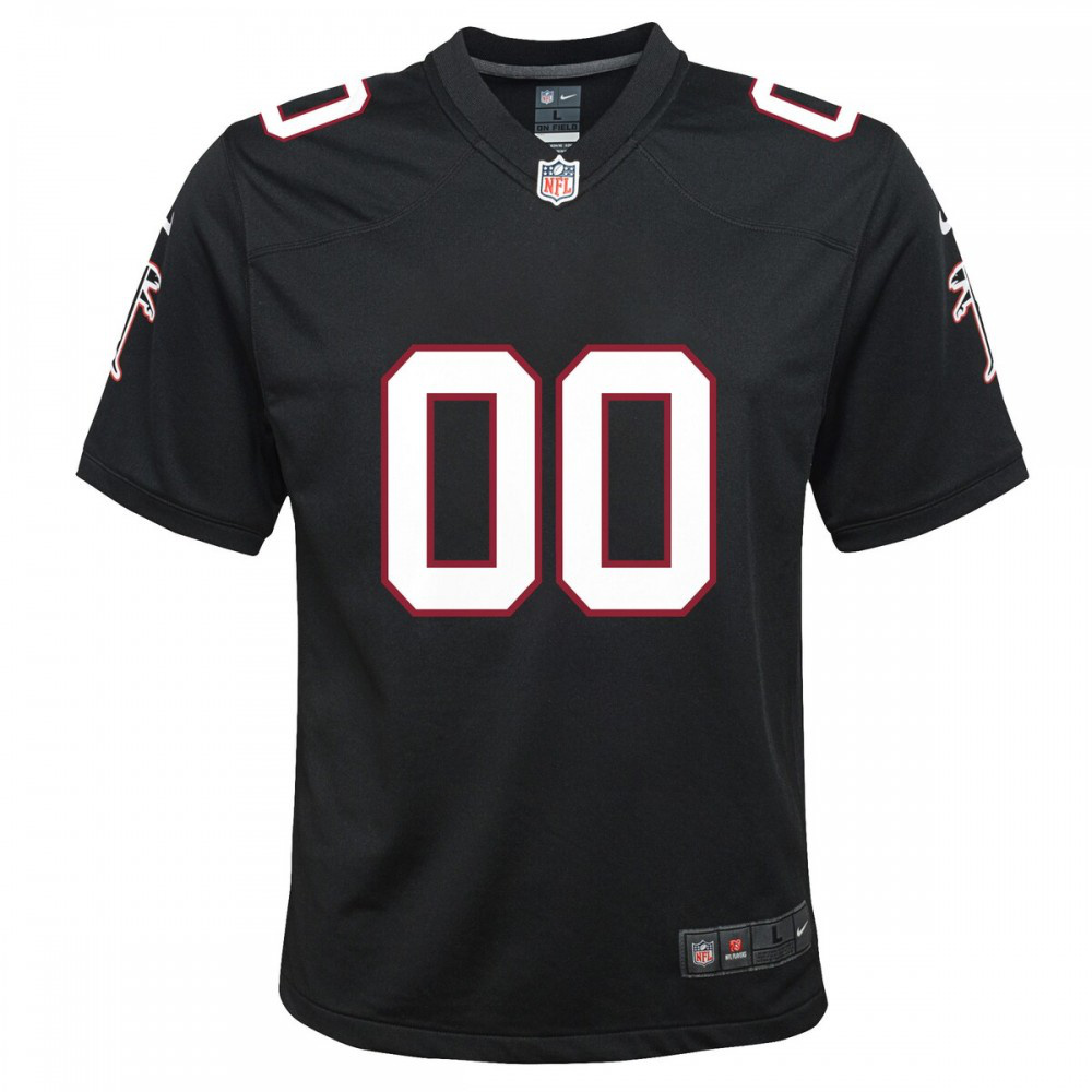 Atlanta Falcons Nike Youth Throwback Custom Game Jersey - Black-GridironStore